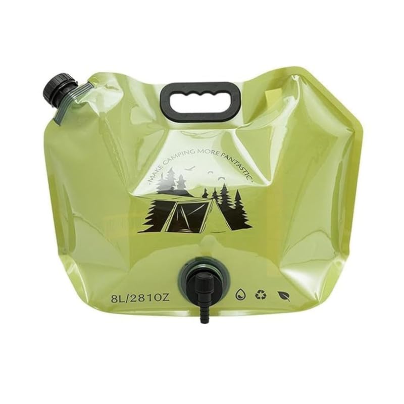 Camping Water Saving Container Bag 8L Portable & Collapsible Water Tank with Faucet Leak-Proof Outdoor Water Storage Bag for Hiking, Camping, Trekking, Emergency Survival & Travel-image-19
