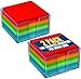 1InTheOffice Memo Cube, Assorted Colors Memo Pad 500 Sheets"2 Pack"