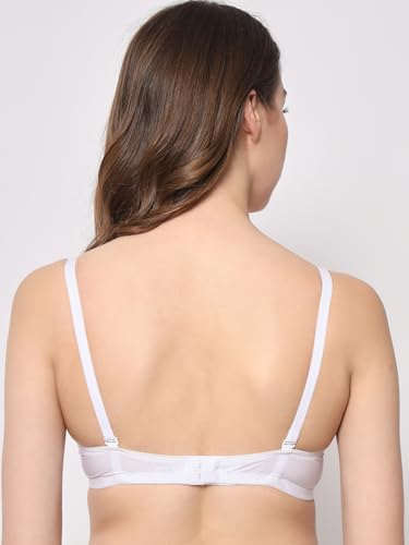 Image of BEWILD Women Balconette Bra | Lightly Padded Comfort | Soft Breathable Cotton Fabric | Seamless Design | Wirefree Comfort | Supportive Fit | Stylish Underwear