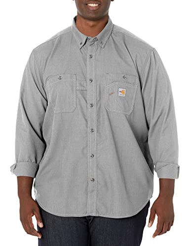 Image of Carhartt Men's Long-Sleeve, Gray, Medium