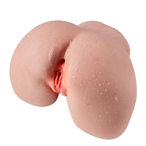 Male Masturbator with 2 channels, lifelike dual-entry sex toy