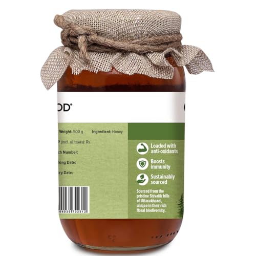 Image of Conscious Food Himalayan Multi Flora Honey | 500 gm | NMR Tested Honey | Tested in German Lab | Raw, Unheated and Unpasteurized