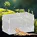 Bothyi Reptile Breeding Box Turtles Box Habitat Hatching Case Portable Transparent Breathable Terrarium Breeding Tank for Frog Snake, 20x12x12cm
