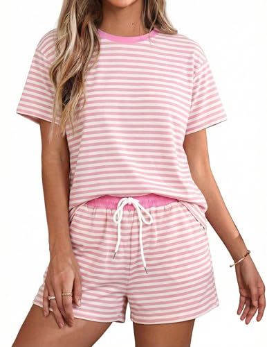 Image of VILOVE 4th of July 2 Piece Sequin Outfits Women 250 Anniversary Usa Shirts and Short Sets Casual Patriotic Shirt Summer Set