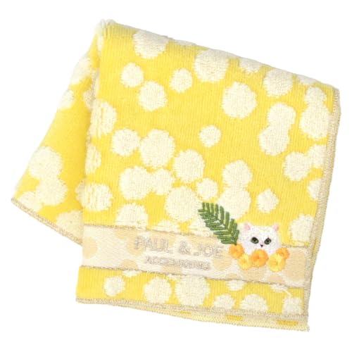 [PAUL&JOE ACCESSOIRES] 【ポール＆ジョー アクセソワ】 ポコポコ タオルハンカチ ミモザとジプシー (イエロー) 婦人 レディース タオル ハンドタオル 約25cm 000483-0011-01