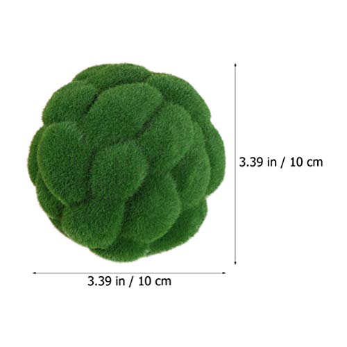 Amosfun 10 cm Kunstmatige Mosrotsen Decoratieve Faux Groene Stenen Mos Overdekte Stenen Nep Mos Decor voor… - Image 5