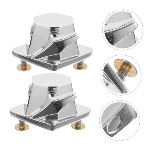 2pcs Kit Accesorios Soporte para Tom Doble para Batería Soporte para Tambor miniatura 6