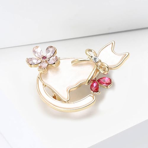 Image of Cute Animal Brooch Pins, Animal Theme Brooches Accessories for Clothes, Birthday Christmas Gift for Women