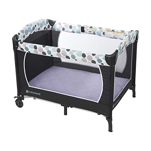 Image of Pastel Lavender Purple Pack n Play Quilted Mattress Sheet - Ultra-Soft, Comfortable Portable Crib Mattress Sheet for Baby Girls; Playpen Mattress or Mini Crib Fitted Sheet with Quilted Top