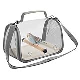 Gabbia da viaggio per uccelli – gabbia compatta per il trasporto di uccelli per pappagalli, pieghevole, per canarino, , ara, criceto, per animali domestici, per canarino