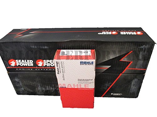 Speed Pro Chevy 350 5.7L Hypereutectic Coated Skirt Pistons & Moly Rings Compatible With 1992-97 Chevy Lt1 (Std 4.00" Bore) #TOP3