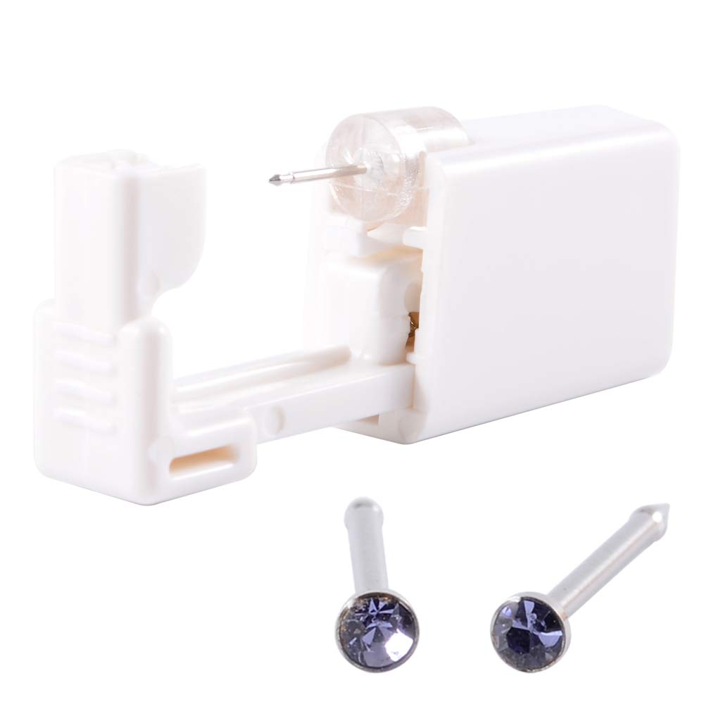CHUANCI 1 Unit Disposable Safe Sterile Piercing Unit for Gem Nose Studs Piercing Gun Piercer Tool Machine Kit Earring Stud Body Jewelry