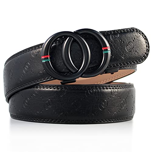 Doopai Ratchet Belts For Men, Designer Fashion Leather Belt With Sliding Long 28-36". Adjustable Trim To Fit With Gift Box thumb #1