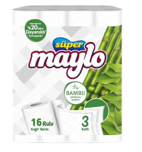 Süper Bambu Katkılı Kağıt Havlu 16'lı