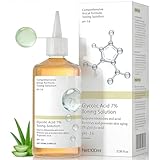 Tónico Facial con Ácido Glicólico al 7%: Exfoliante Químico para Puntos Negros, Poros y Acné - 100ml para Piel Grasa y...