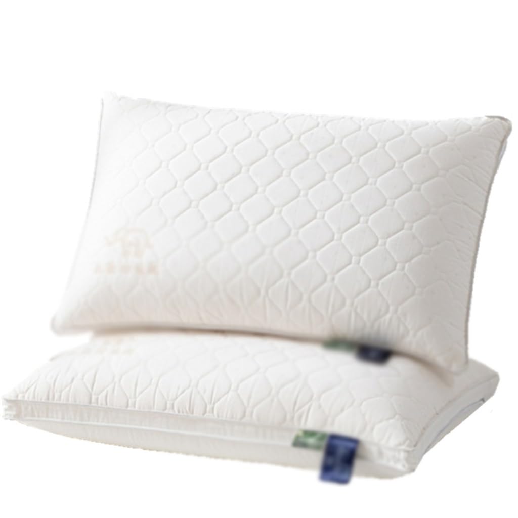 Almohada Acolchada de látex con protección del Cuello, función de Almohada de Hotel, núcleo de Almohada de Terciopelo de Plumas