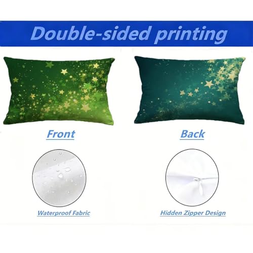 Coussin extérieur imperméable 80x100 vert pour canapé de patio - 3