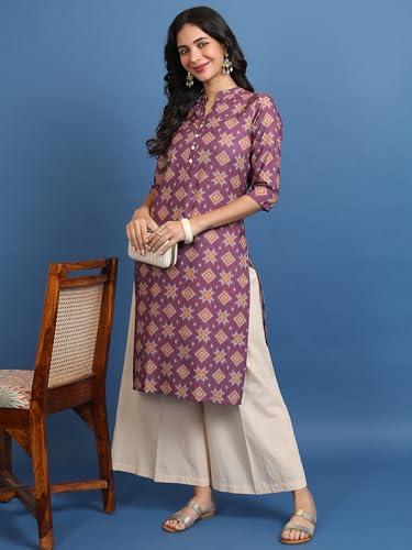 Image of Vishudh Women's Kurta | Comfortable Ethnic Wear for Daily Use | Lightweight & Breathable Indian Top