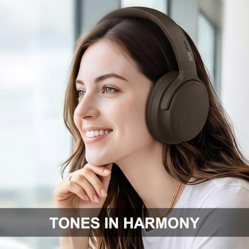 Image of Srhythm NiceComfort 35 (2nd Gen) Hybrid Noise Cancelling Headphones,Wireless Bluetooth 6.0, 5Microphones with ENC,Transparency,Spatial Audio,140H Playtime,Low Latency,Custom EQ via App