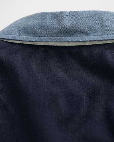 Gant Herren Reg Chambray Heavy Rugger T-Shirt, Evening Blue, XXL EU – Ansicht 6
