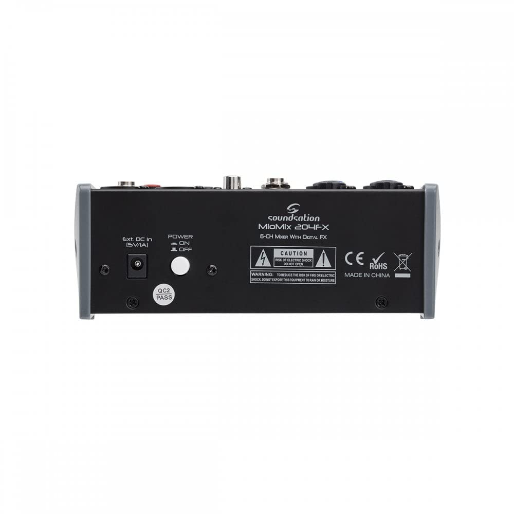 SOUNDSATION MIOMIX 204FX Mixer a 6 Canali con Multi-Effetto Digitale