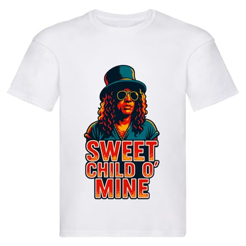 Image of Guns Kids Classic Rock Inspired T-Shirt White Boys Girls Age 3-13 n Roses Classic Graphic Tee