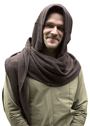 Epic Armoury- Cowl Altair-Dark Brown-One Size Capucha, Color marrón oscuro, talla única (Iron Fortress 30012900)