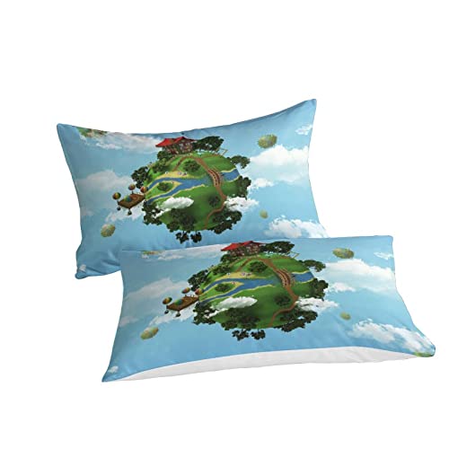 Housse de couette impression 3D en microfibre premium douceur absolue - 3