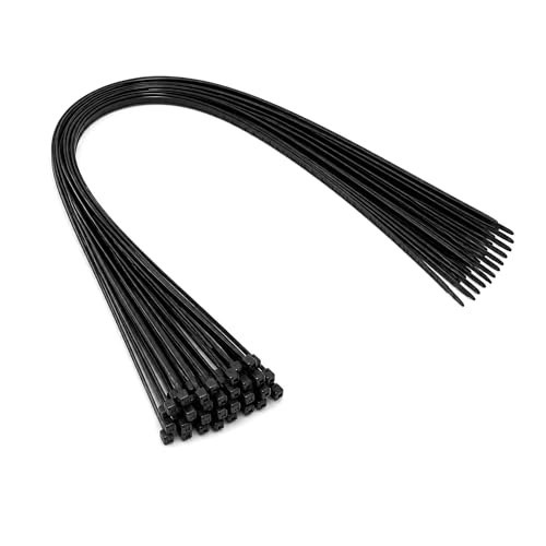 On1shelf Black Extra Long Cable Ties 920mm x 4.8mm (36 Inch) Strong Nylon PA66 Zip Ties for Large Bundles Cable Management Garden Garage & Workshop Use 10 Pack