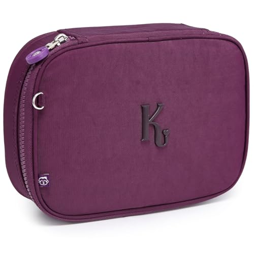 Estojo Box Organizador Kika Escolar Quadrado Grande Feminino (Roxo)