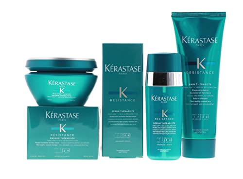 Kerastase Résistance Therapiste Shampoo Masque et Serum cheveux abimes