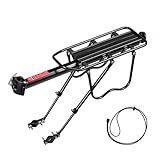 Donext 自転車 リアキャリア 自転車荷台 簡単取付け アルミ製 耐荷重50kg 調節可能