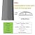 Self Adhesive Vinyl Floor Transition Strip, Flexible Floor Transition Strip from Carpet to Tile, Carpet Edge Trim Strip,Carpet Threshold, for Home Improvement, School, Commercial (6.6ft,Grey)