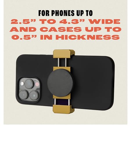 FREAKMOUNT Magnetic Motorcycle Phone Mount - Compatible with Harley Davidson - Premium Billet Aluminum Holder for Gas Tank, High-Speed Magnet Accessories - Fits Most Phones, Electric Yellow