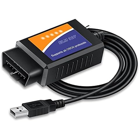 Yurayisen OBD2 Scanner OBD2 Adapter USB Scanner,Car Diagnostic Coding Tool OBDII Auto Scanner with MS-CAN/HS-CAN Switch,Professional OBDII Diagnostic Scan Tool Cover