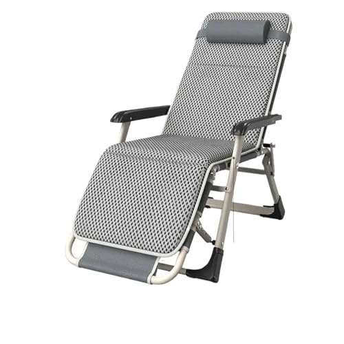 Tumbona plegable reclinable – Silla de playa portátil para exteriores, muebles de jardín, cama plegable ligera para relajarse en viajes de sol y uso en el patio