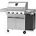 Produktbild Schickling Gasgrill "Hermann XL - Deluxe" Edelstahlgrill Grillwagen mit Unterschrank, doppelwandigem Deckel, 4x 5kW Brenner, 800 Grad Seitenbrenner & 4-teiligen Grillrost - Made in Germany