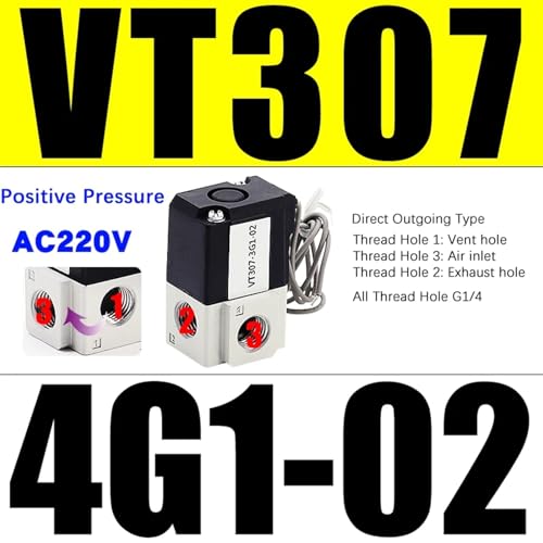 Électrovanne VT307 2 positions 3 voies haute fréquence commutation nette - 3