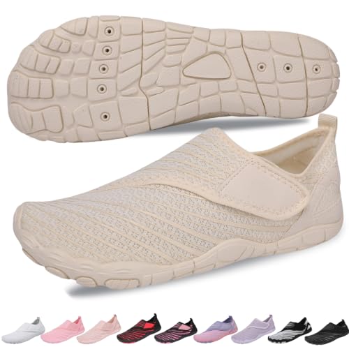 Image of Voyabarefoot Shoes for Women Men 2026 Upgrade Wide Toe Box Barefoot Hiking Sandals,Non-Slip Adjustable Water Shoes for Beach Walking Travel, Comfortable Slip On Walking Shoes