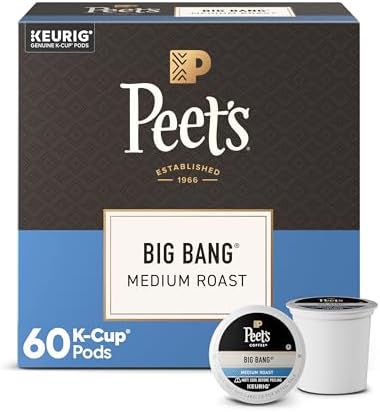 Coffee Pods, Medium Roast, Big Bang, 60 K Cups