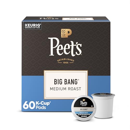 Image of Peet's Coffee Coffee Pods, Medium Roast, Big Bang, 60 K Cups
