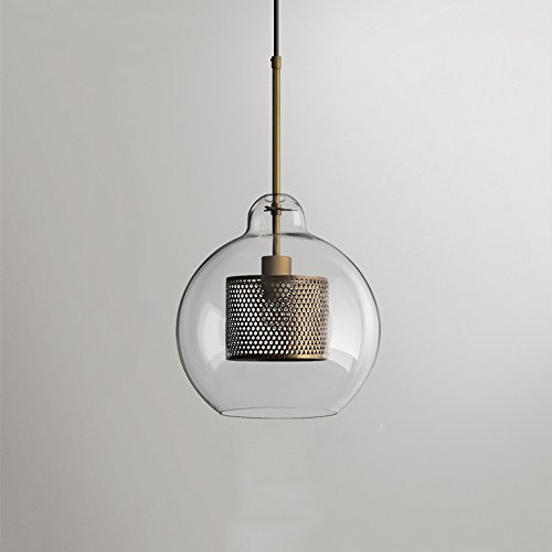 Lampe suspendue vintage en verre luminaire haut de gamme pour intérieur
