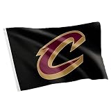 Desert Cactus Cleveland Cavaliers Flag NBA 100% Polyester Indoor Outdoor 3x5 feet National Basketball Association Team Flags (New Branding Flag C)
