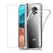 Produktbild Transparent Handyhülle für Xiaomi Poco F2 Pro, E-Lush Hülle Ultra Dünn Durchsichtige Silikon TPU Schutzhülle Poco F2 Pro mit 9H Panzerglas Schutzfolie Hülle 360 Grad Stoßfest Case Cover