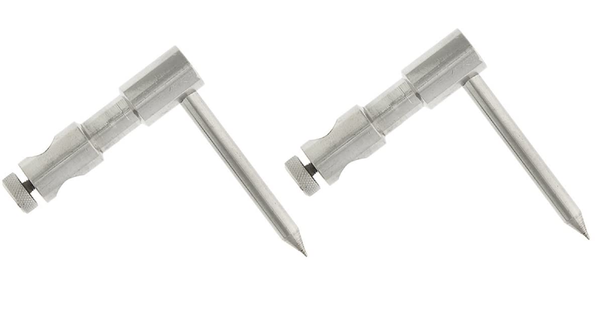 2 x Stainless Steel Single Leg 12mm Hole Bank stick Stabilizer Deluxe Carp Fishing Tackle