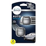 Febreze AUTO Air Freshener, Odor-Fighting Automotive Vent Clip, Scented Car Accessories, Long Lasting for Strong Odors, New Car Scent, 2 Count