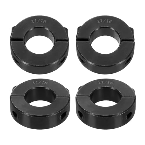 Collier de serrage à double fente 28mm en acier noir par 4