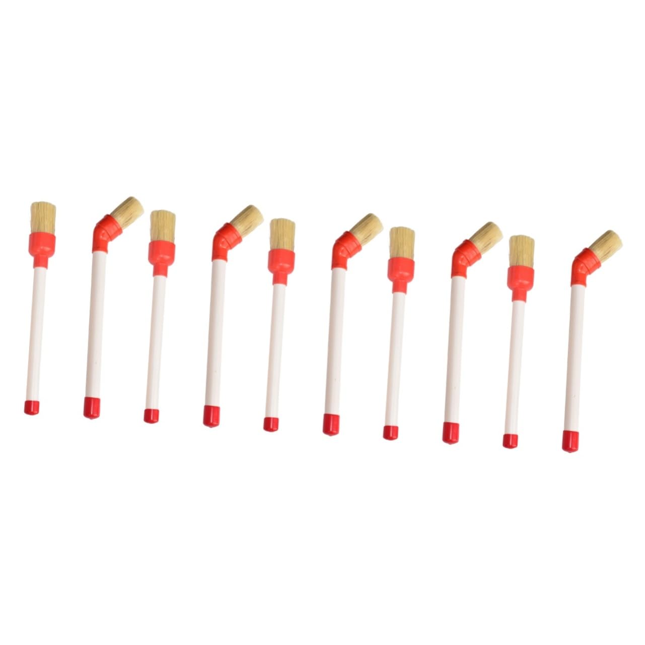 Alipis 5 Set Pennello per per Pneumatici Dettaglio Auto Spazzola per Ruote Spazzola per La Pulizia Spazzola Lavaruote Puscello delle Ruote di Legno 2 Pezzi*5