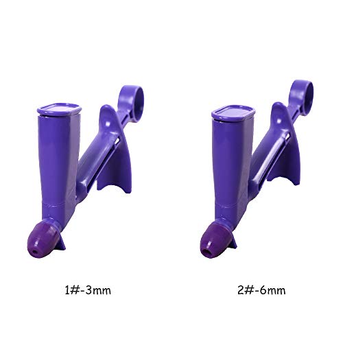 Decdeal ?Aplicador de p閞ola com ponta de silicone para decora玢o de bolos, ferramenta de bolinhas de