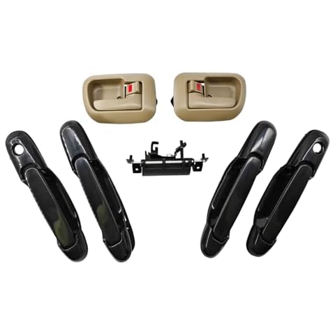 imUfer 79600 80533 80357 80359 80504 80850 Front Rear and Left Driver Right Passenger Side Exterior Interior Door Handles Tailgate Handle Replacement for 1998-2003 Sienna Cover
